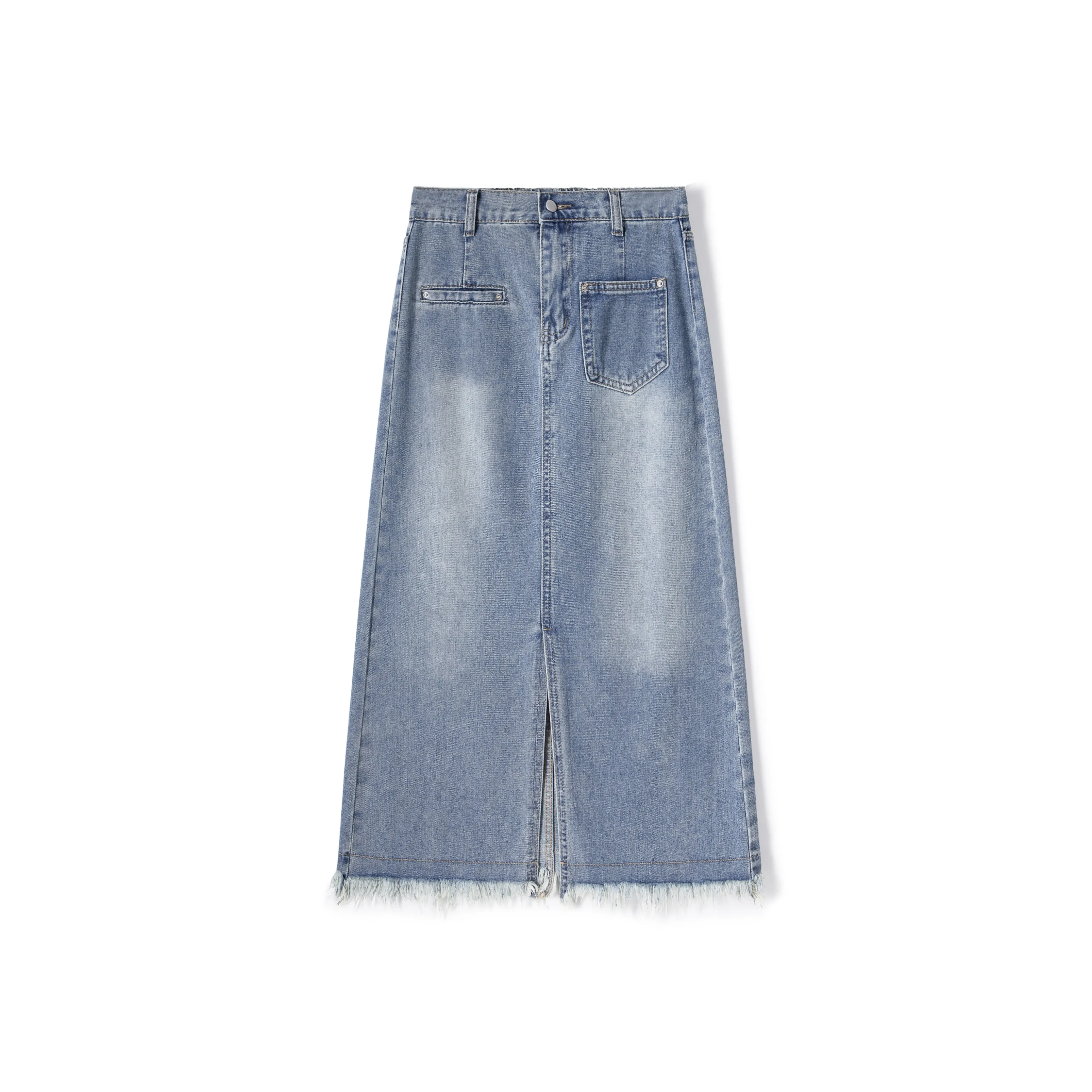 CLUB NEWS Деним Длинная Юбка Женская