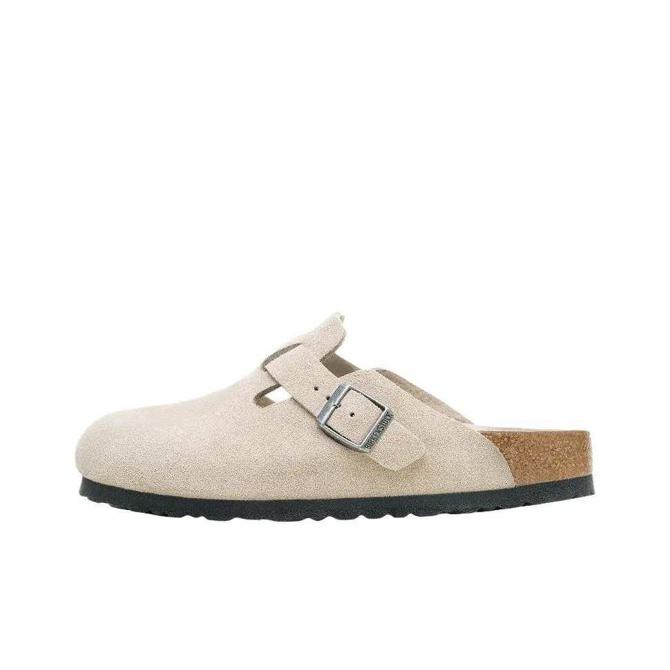 Биркенсток Бостон Soft Footbed EVA Устойчивый к истиранию Домашние тапочки Унисекс Бежевый Узкий