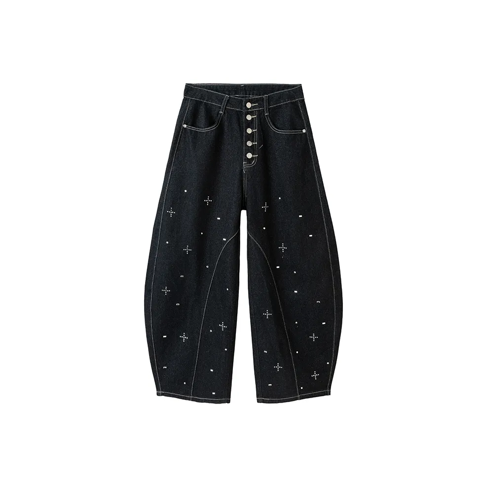 SFNT Черные Унисекс Джинсы