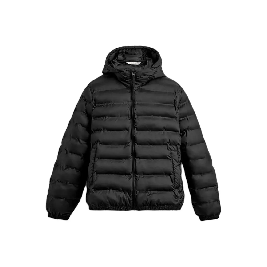 ZARA Черный мужской пуховик