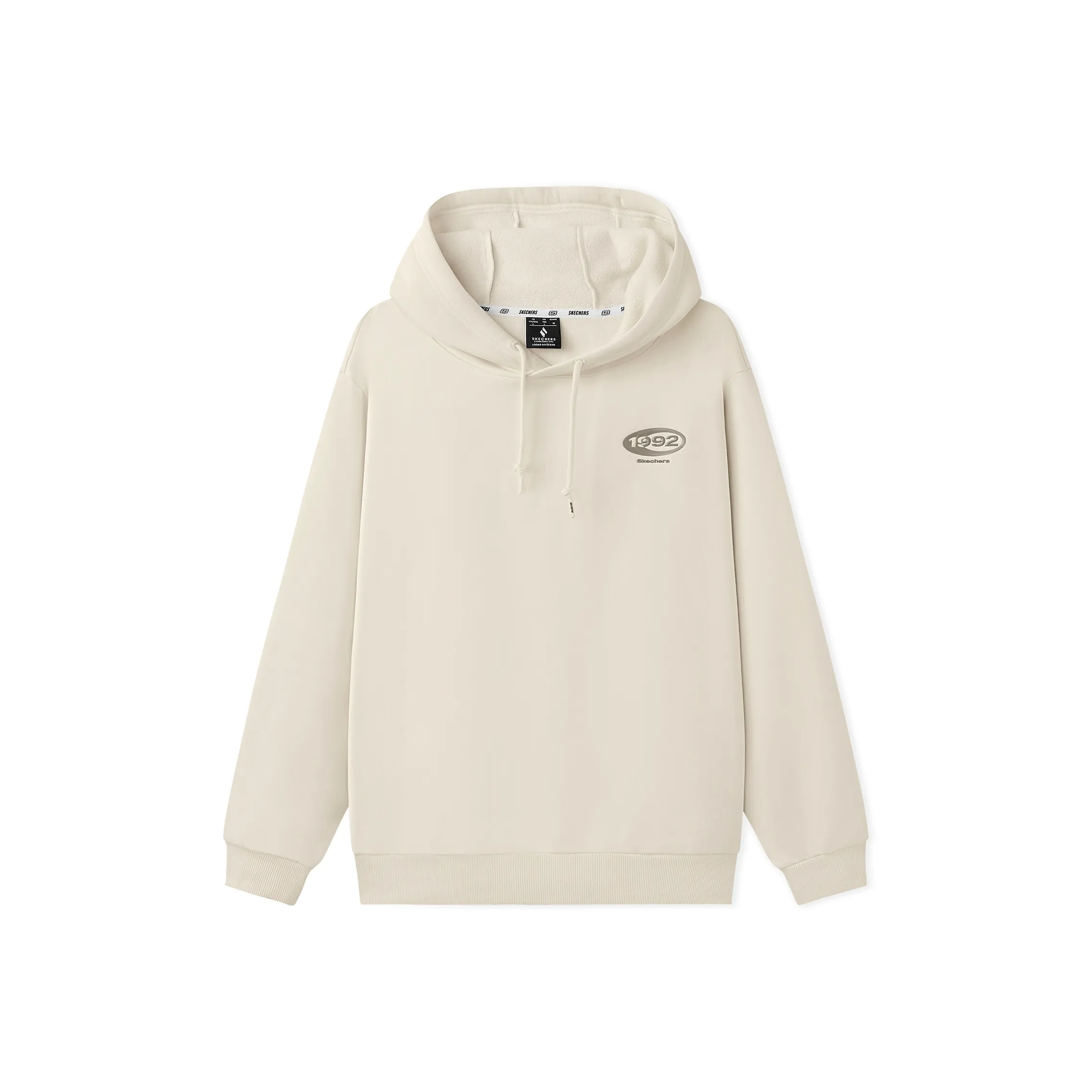 Skechers Айвори Белый 001J Унисекс Флисовые куртки