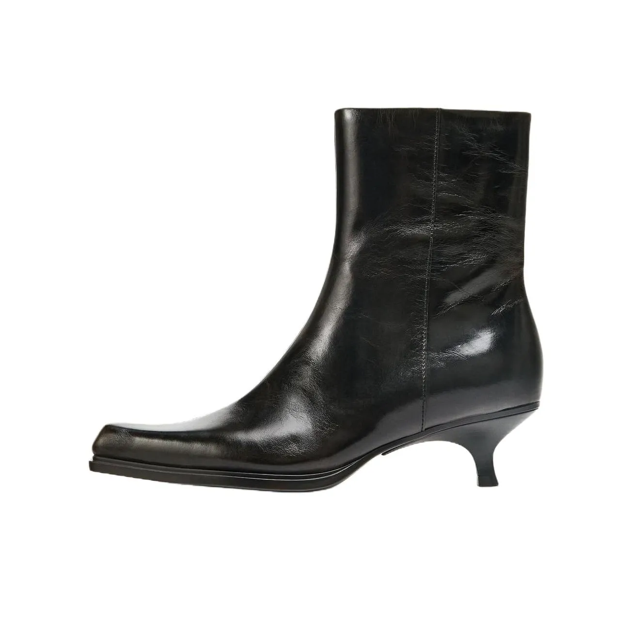 ZARA Ботильоны 5 см Женские Коричневые