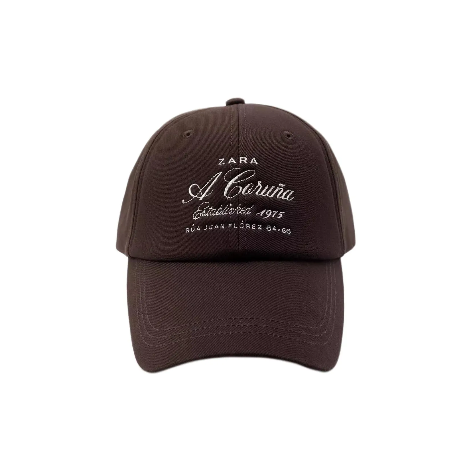 ZARA Хлопок Бейсболки Женские Коричневый