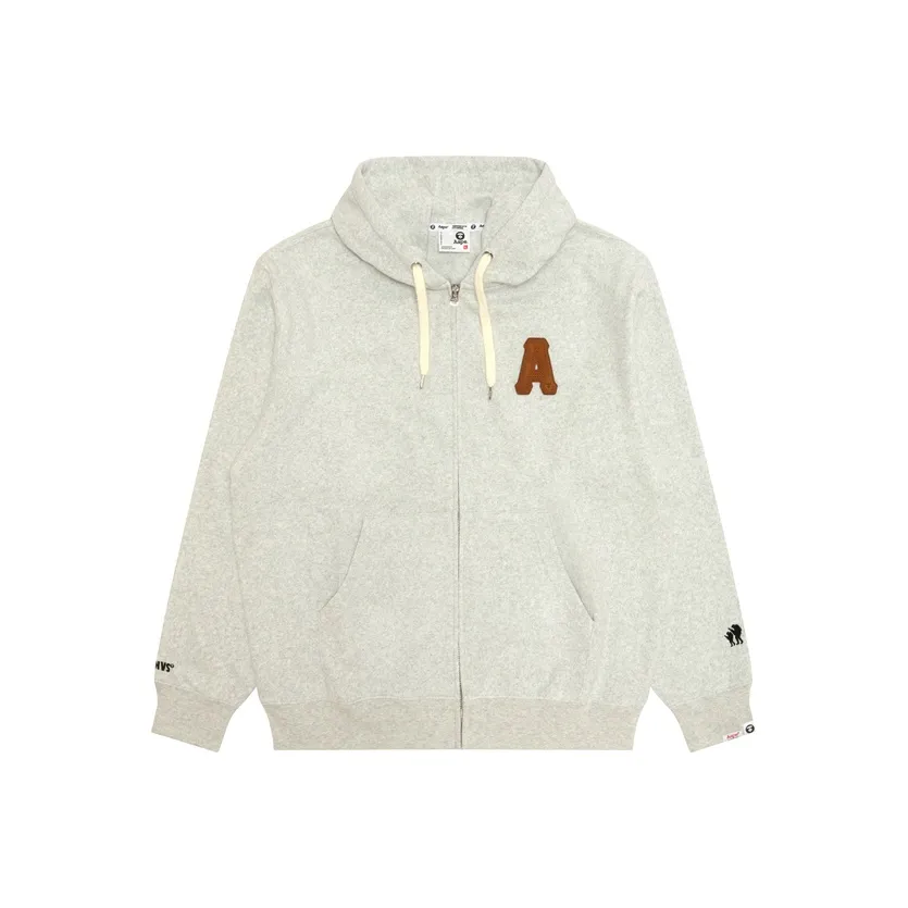 Aape Серый Белый WH2 Мужские Свитшоты