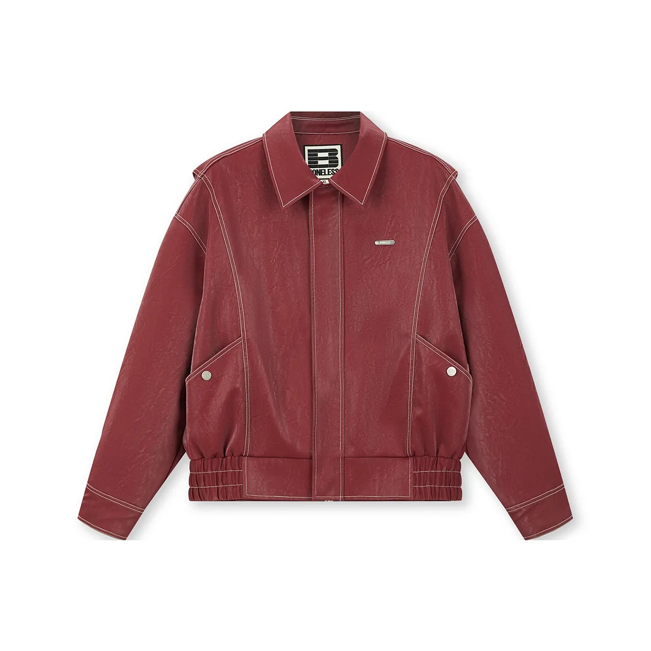 BONELESS Cut Burgundy Unisex Jackets