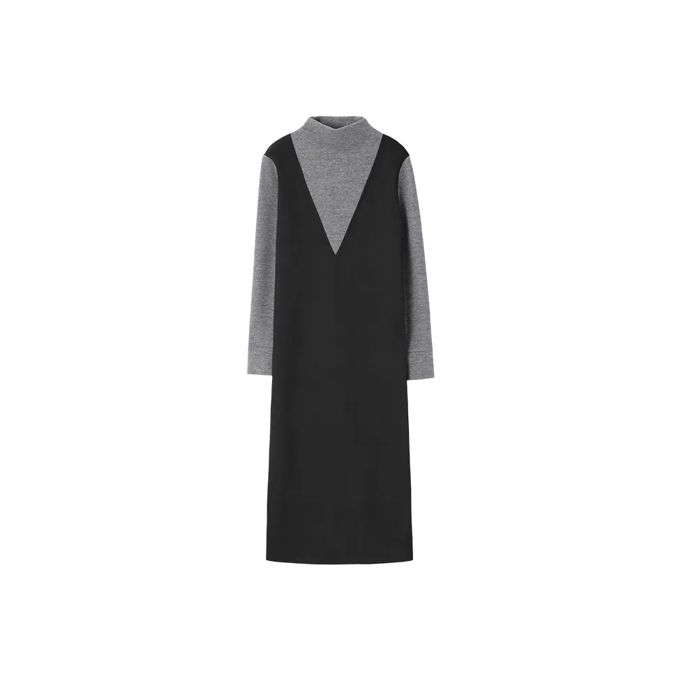 Mo Han Yi Mei Длинное платье с длинными рукавами женское