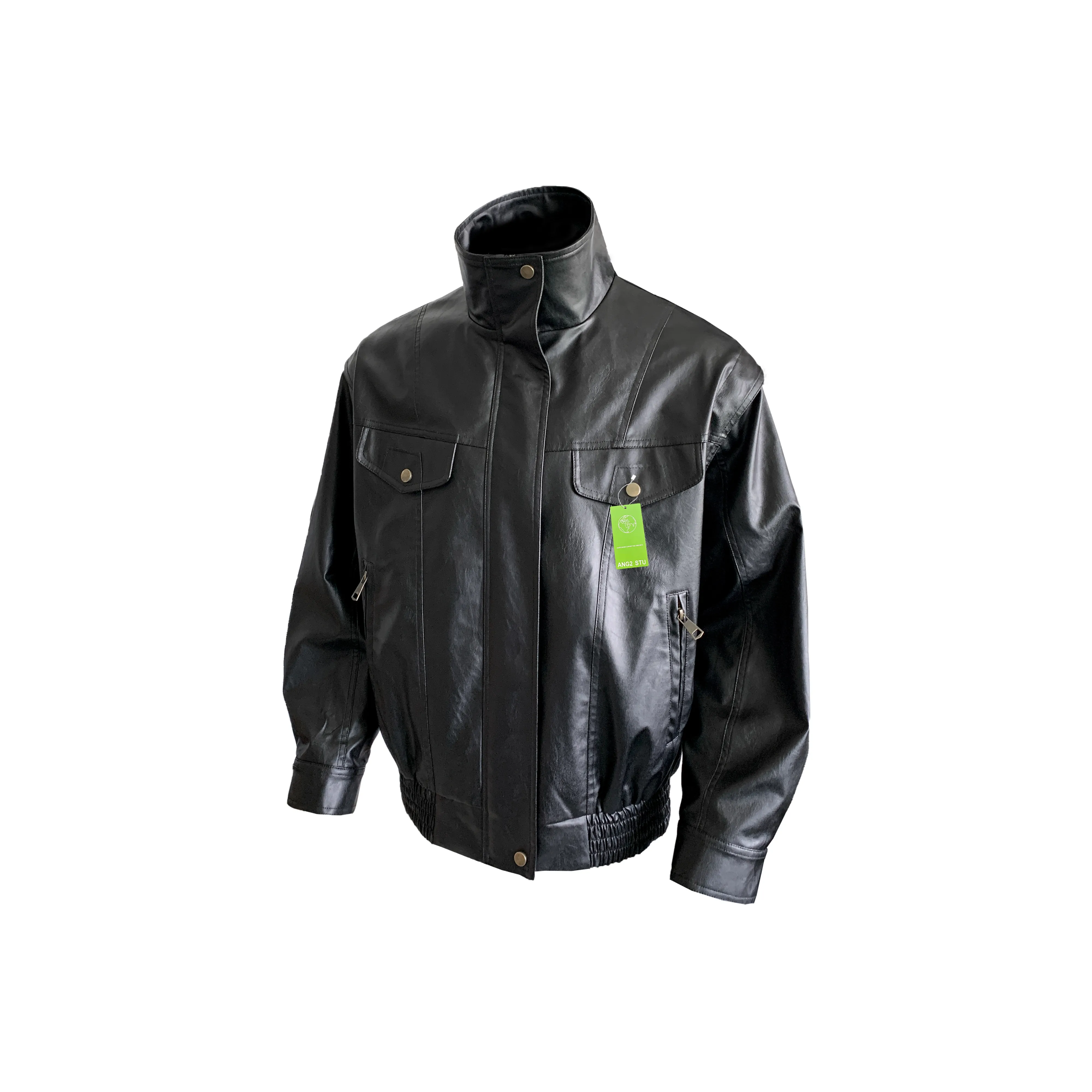 Ang2 Stu Черный Унисекс Кожаные куртки