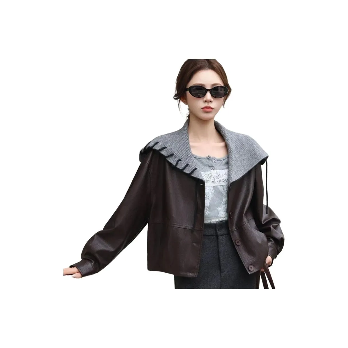 LADYXIEXIE Кожа Куртка Женская