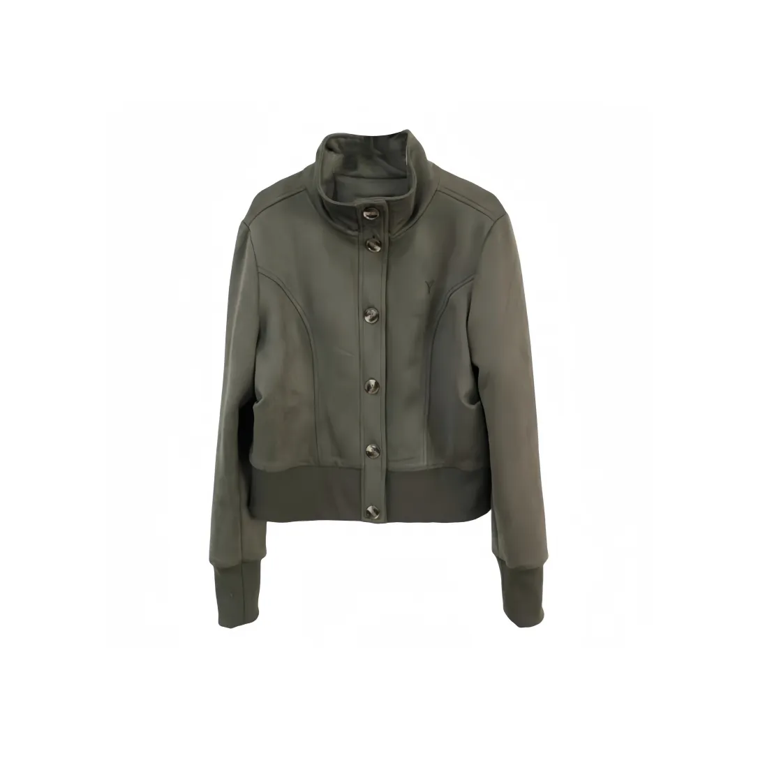 GORGEOUSIDEA Серый Зеленый Пальто Женские Куртки