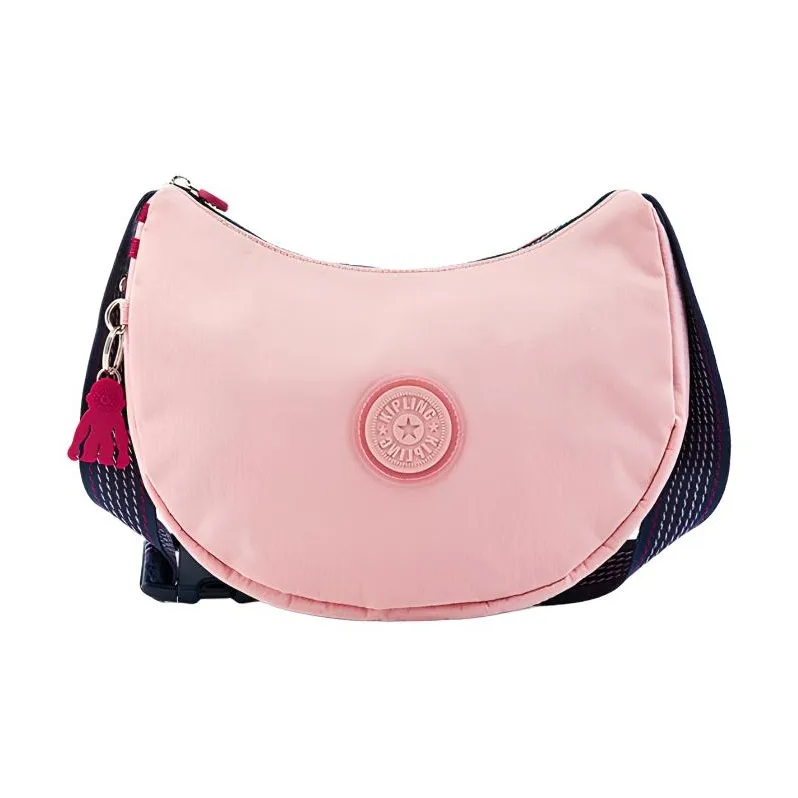 Kipling Полиамид Кросс-боди Сумка Средняя Женская Розовый Розовый Синий Пэчворк