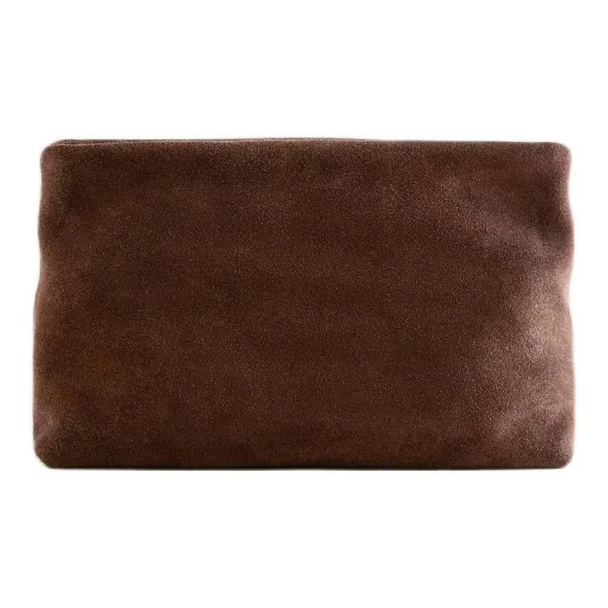 ZARA Collaboration Коровья кожа Путешественный мешок для хранения Унисекс Шоколад Коричневый