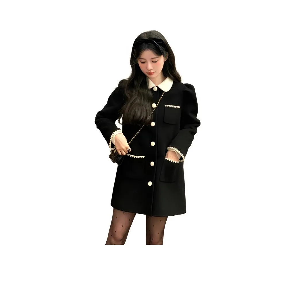 Gentle Welcome Черное Женское Пальто