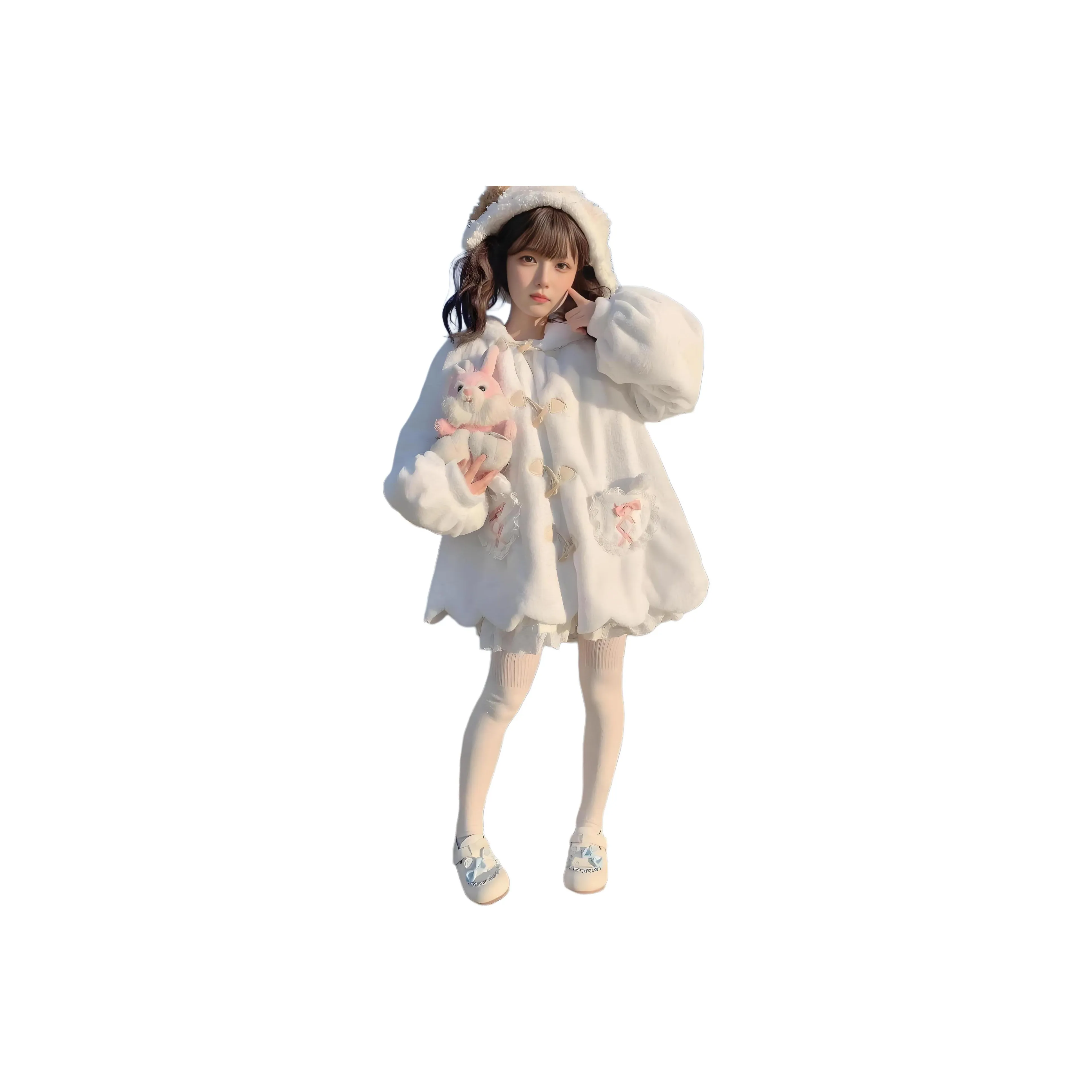 Gentle Welcome Белый Женское Пальто