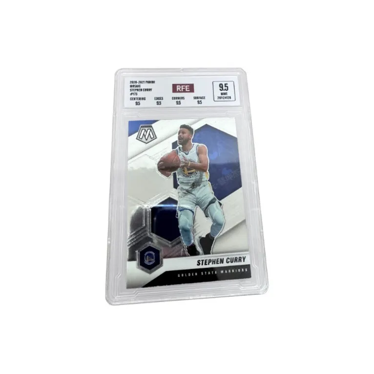 PANINI 2020 21 Mosaic Rare Карточки Golden State Warriors Stephen Curry RFE9,5 Очков Высокий Score Сертифицированные Карточки 1 Пачка