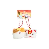 레드 라이언+옐로우 브라운 강아지 매칭 세트 5cm/4.5cm