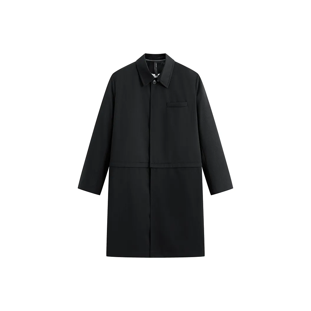 PEACEBIRD MEN Повседневный тренчкот деконструкция пэчворк тренчкот мужской