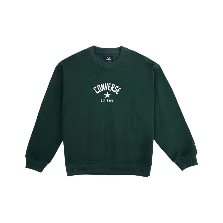 Converse Свитшот Мужской Темно-Зеленый