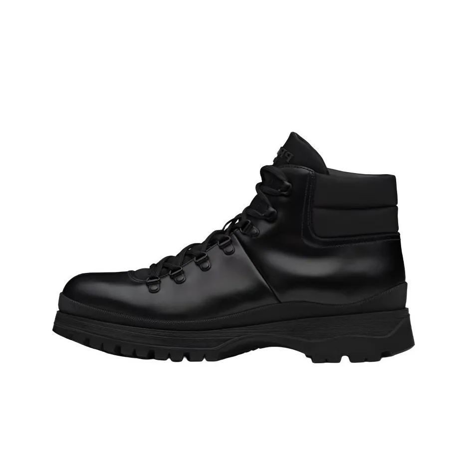 PRADA Martin Boots Men Black