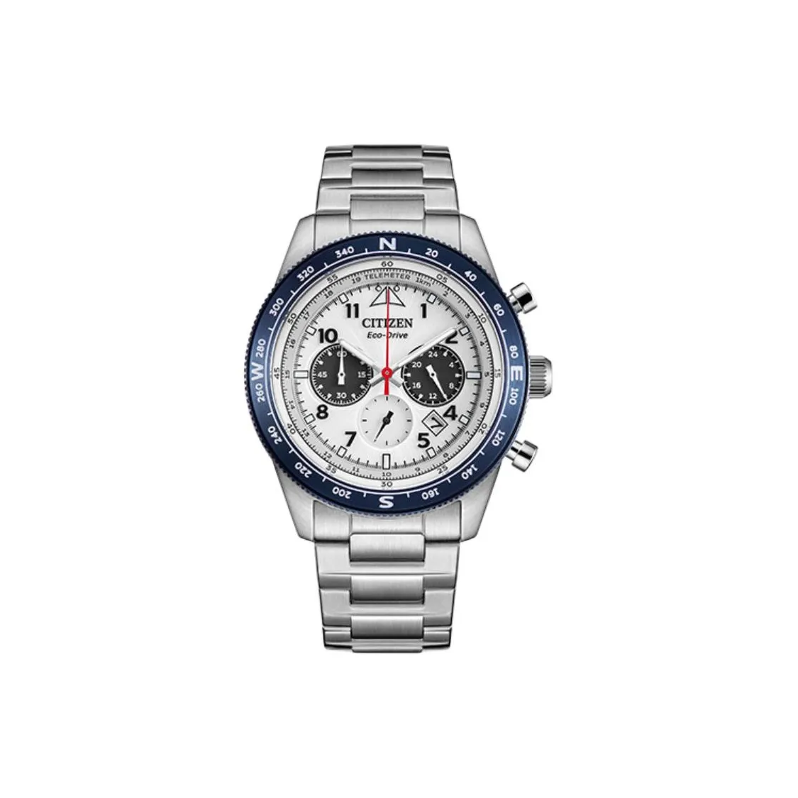 CITIZEN FUTURE FORCE серия Светильник Кварцевый механизм Нержавеющая сталь Ремешок Часы Мужские Белый циферблат