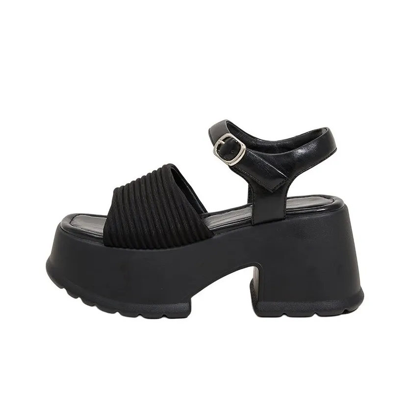 Сандалии в римском стиле Milan Love Song 8,5 см женские черные