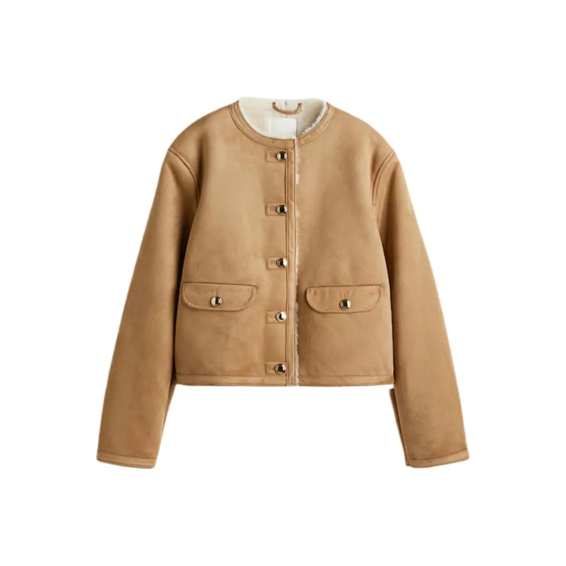 H M Темный Бежевый Женский Куртки