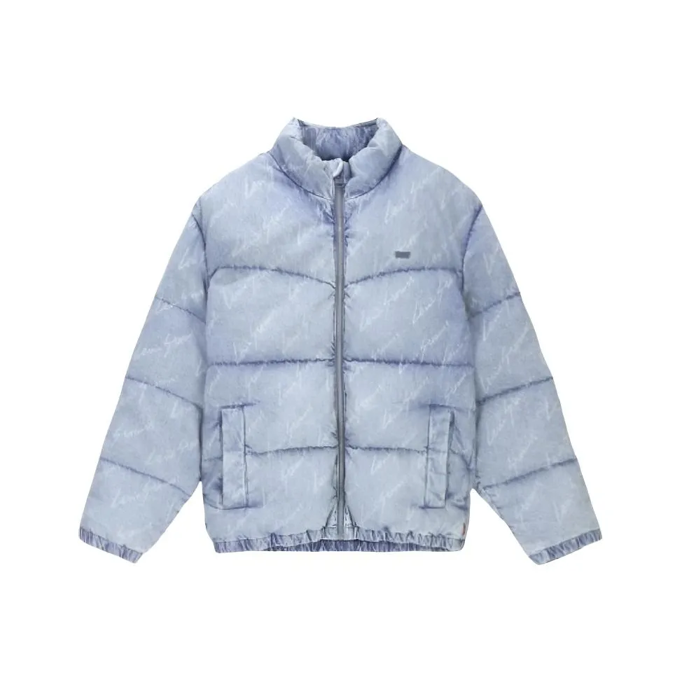 Levi's Пуховик Мужской Джинсовый Синий