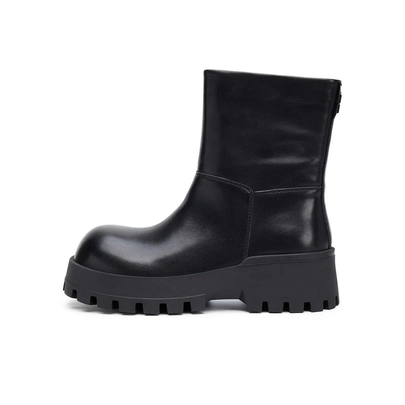 ELLE Грубый каблук Мартинсы Ботильоны Женские 2025 Женские Ботинки