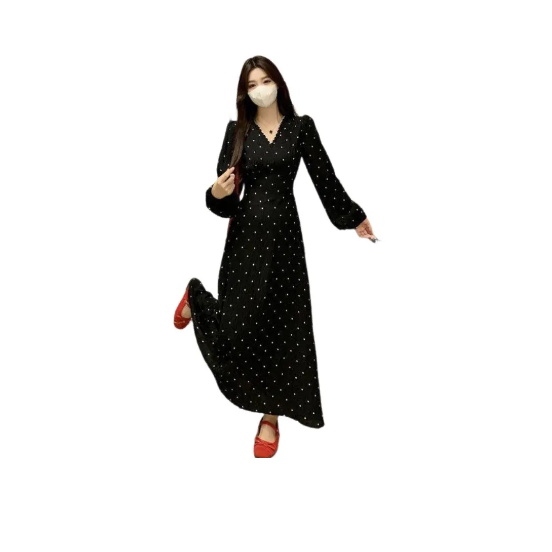 Amyway Длинное платье с длинными рукавами женское