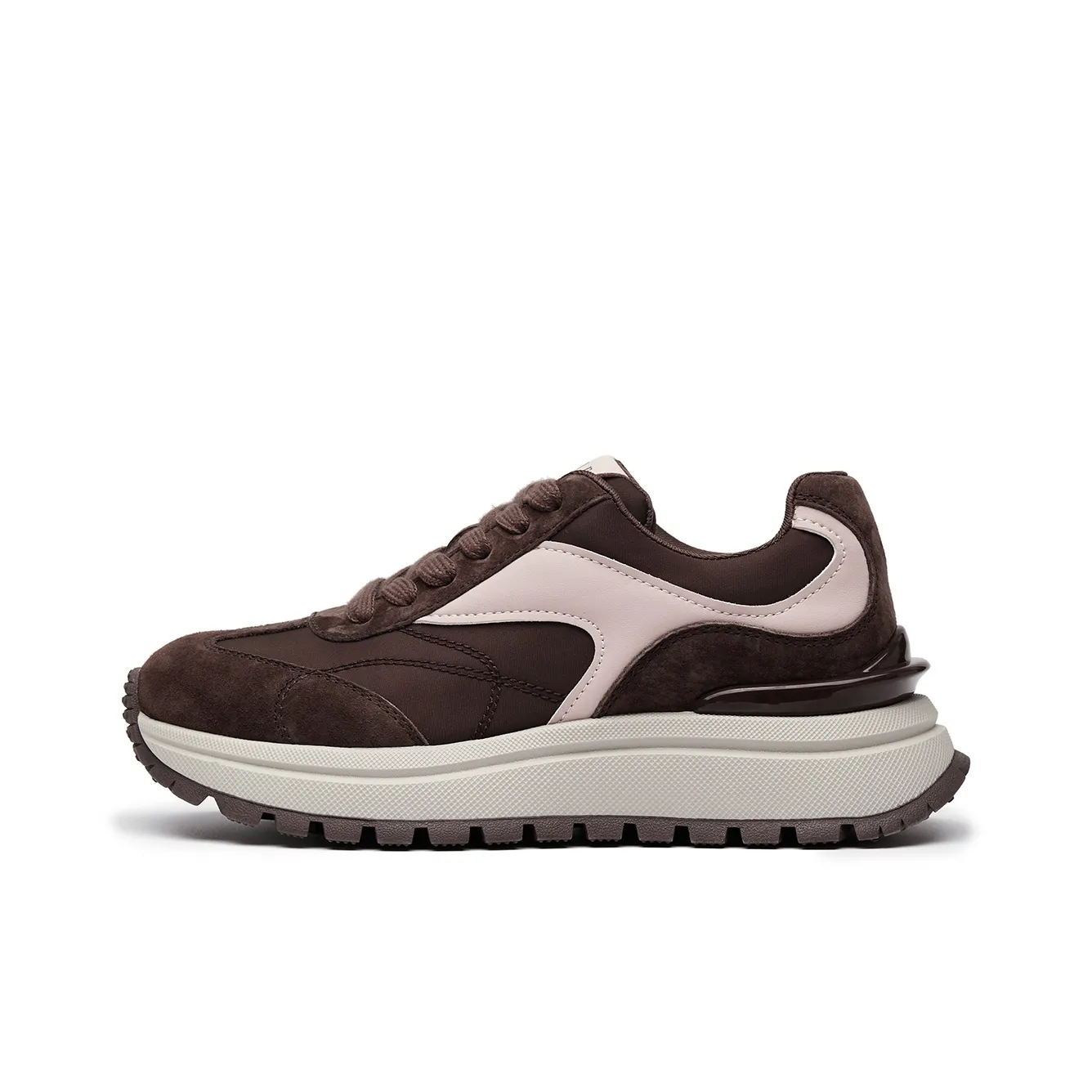 ELLE Платформа визуально увеличивает рост Waffle Обувь массивные кроссовки Женские 2025 Женская обувь