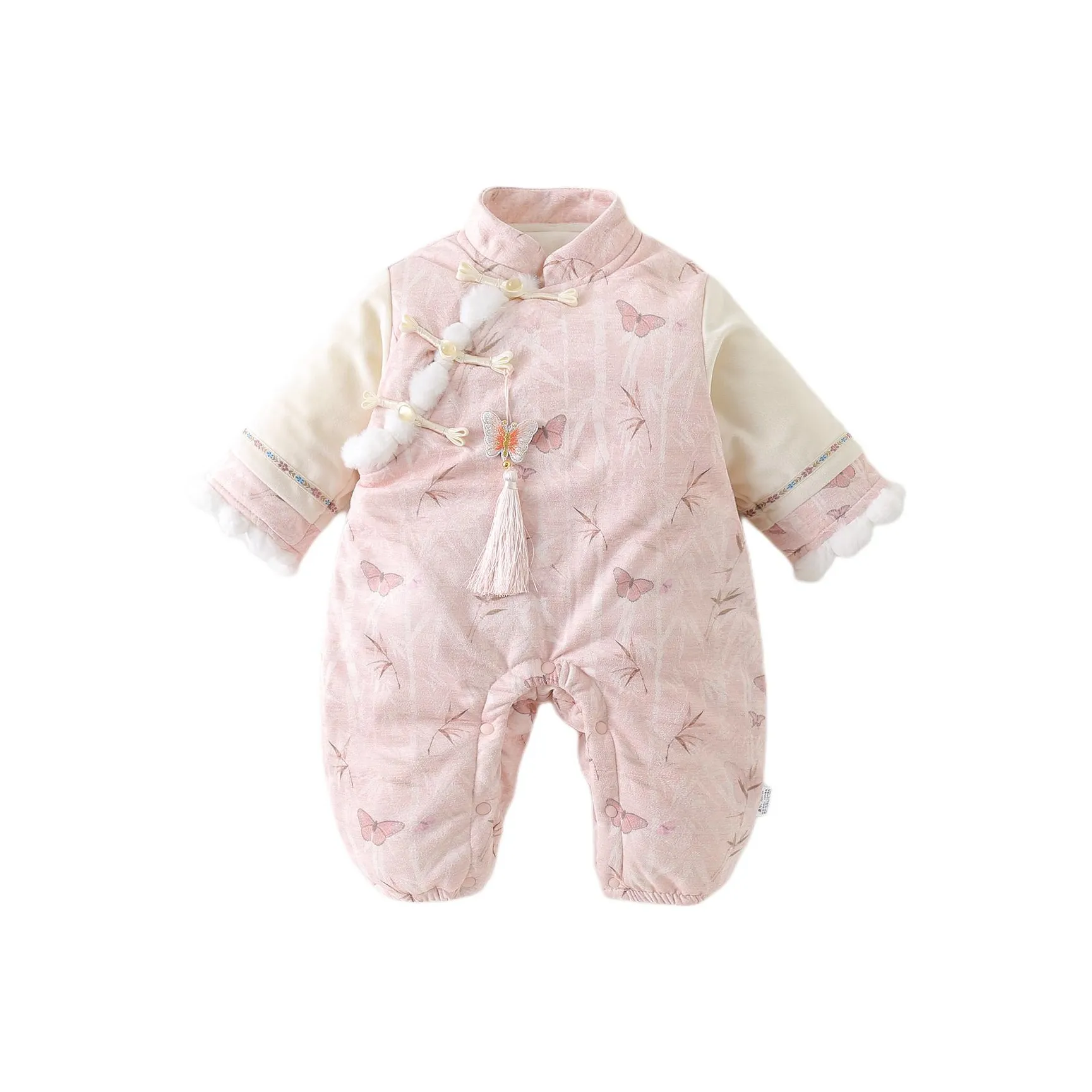 XiaoJinBu Розовый Малыш Комбинезоны Ползунки