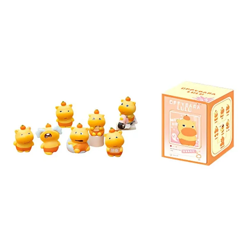 HENGXIN Капибара Мем Креативный Автомобильный держатель Сувениры и украшения Настольный столик Сувениры и украшения Слепые коробки Одиночная Blind Коробка