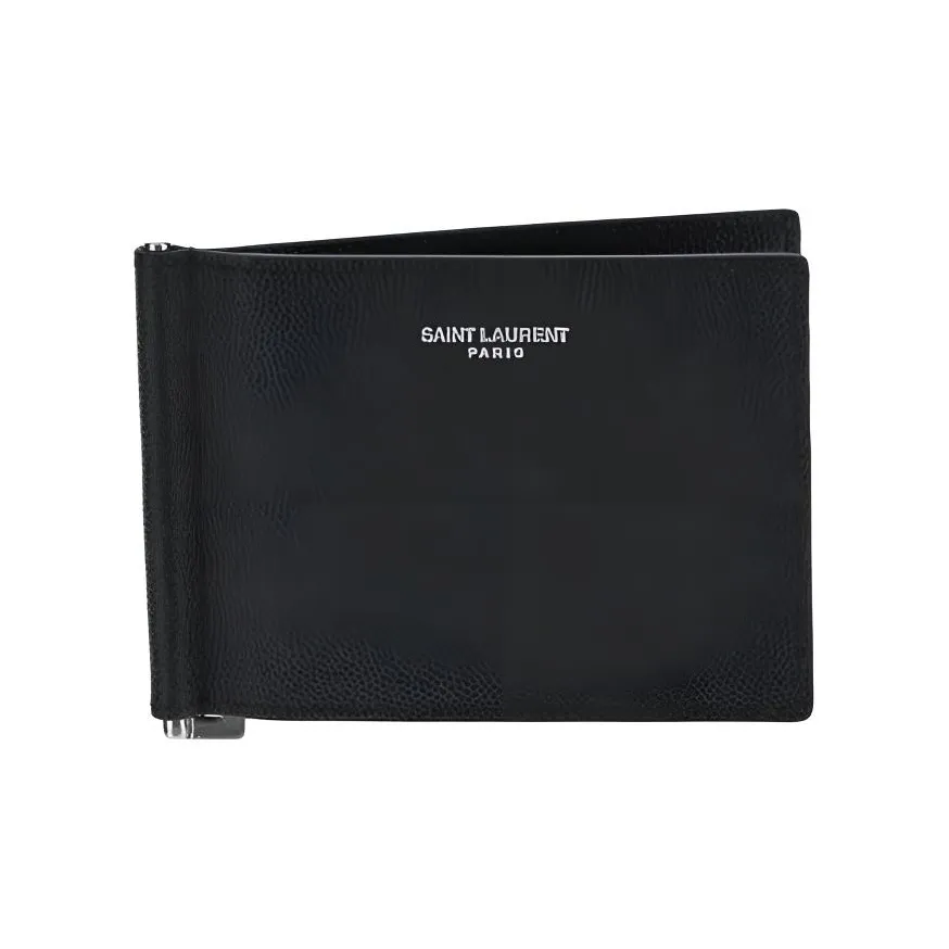 SAINT LAURENT Кожа Кошелек Мужской Черный