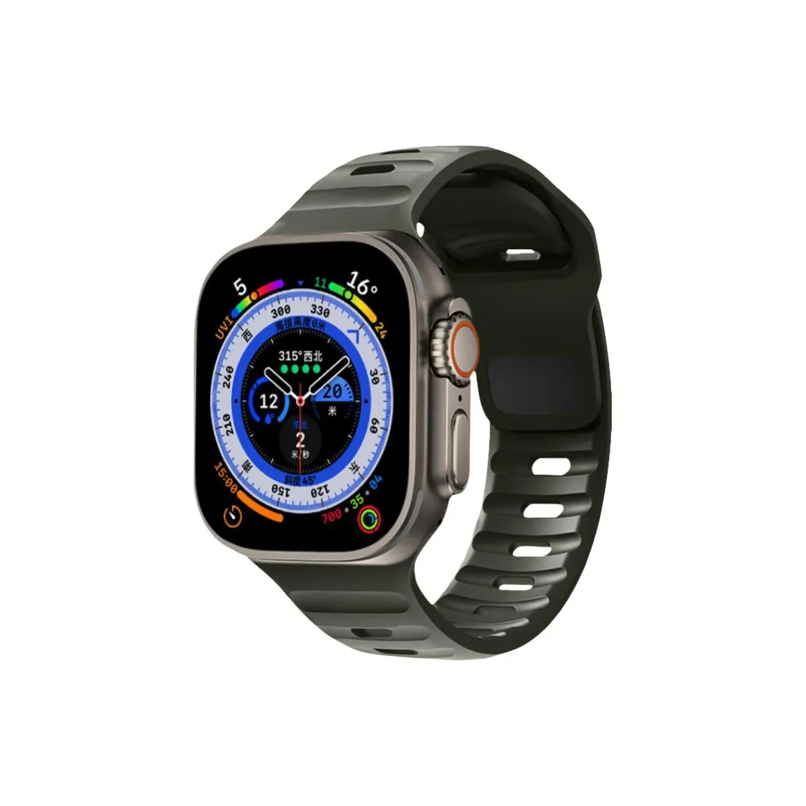 IBOANN Ремешок Apple Совместимость Резиновый Материал