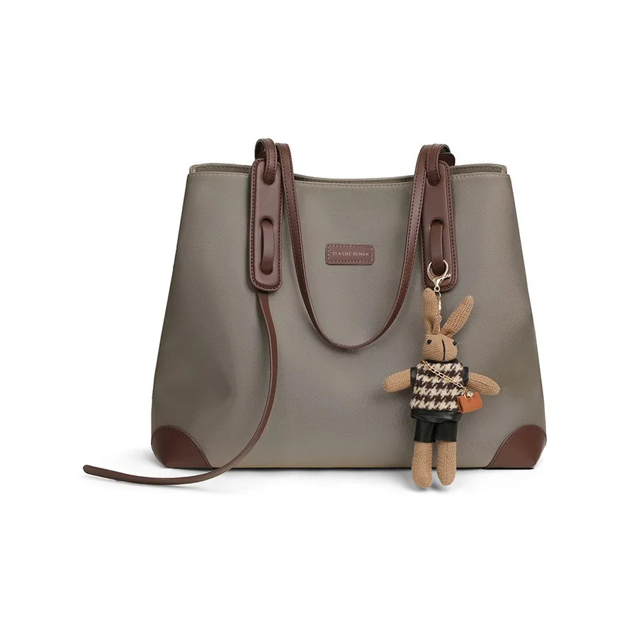 OUBOTE Ткань Тоут Сумка Сумка через плечо Стандартная Женская Хаки