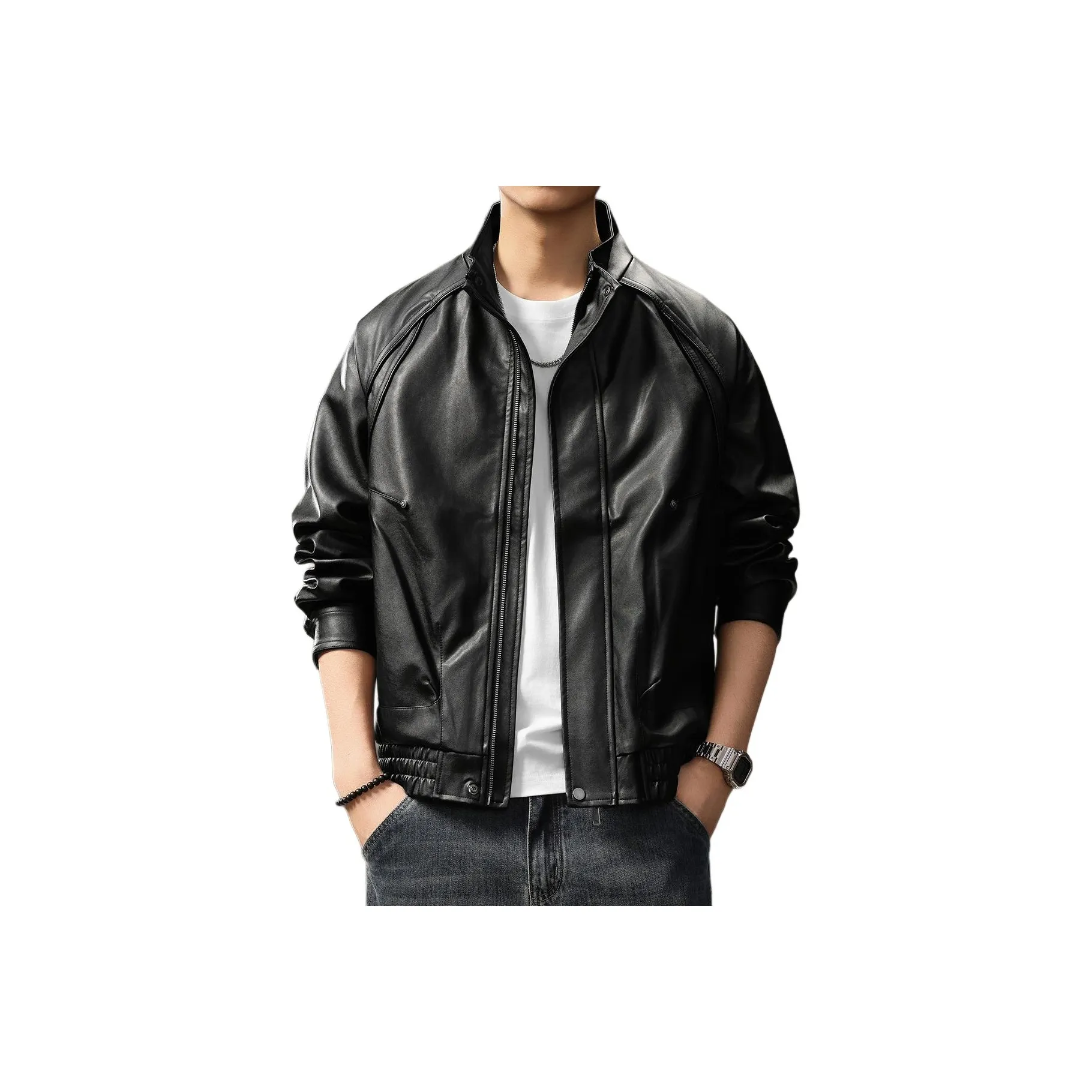 GUISE Черный Унисекс Кожаные куртки