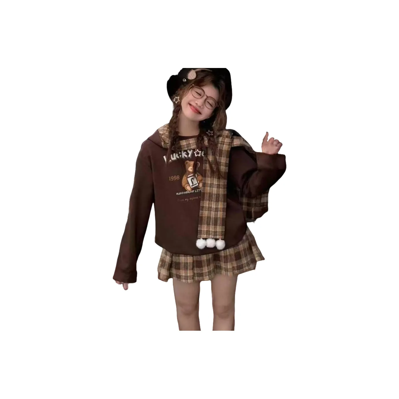 MORii Коричневый Женские Комплекты с Юбкой