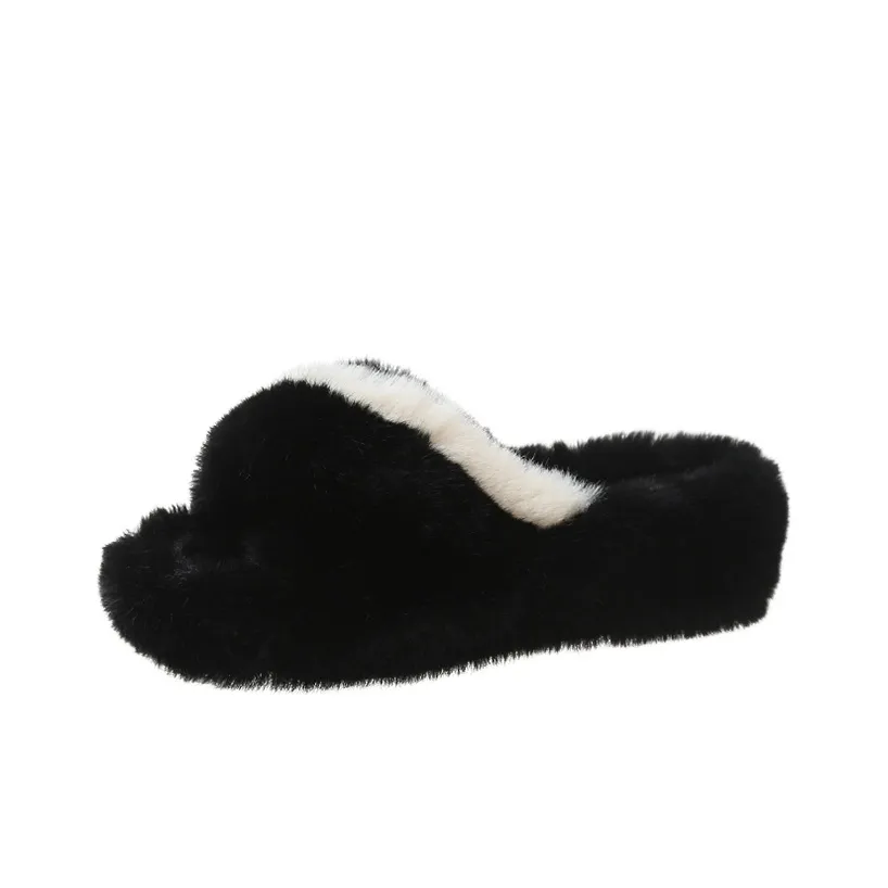 Puppytown Резиновый Slip-resistant Дом Шерстяные тапочки Женские