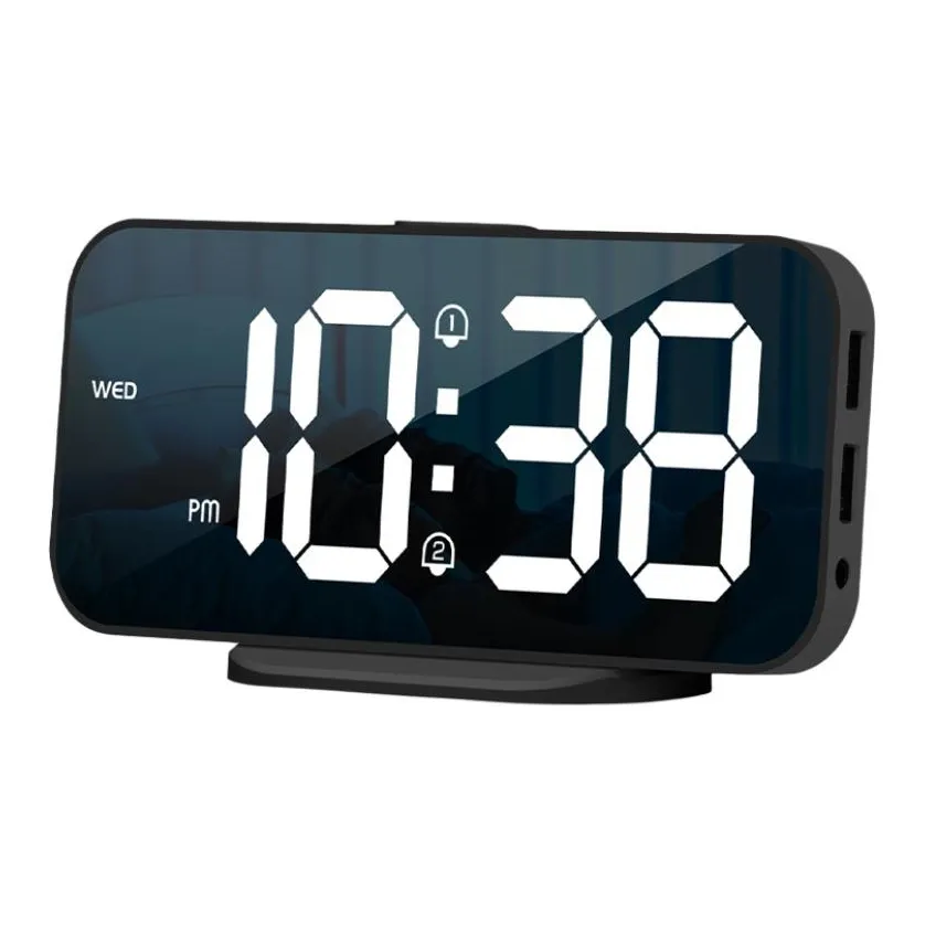 HENSE Electronic Механизм ABS Будильник Унисекс Черный HA821