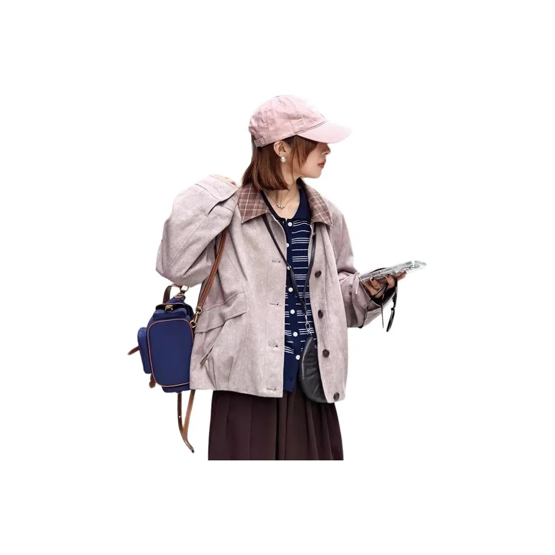 LADYXIEXIE Cropped Coat Women's