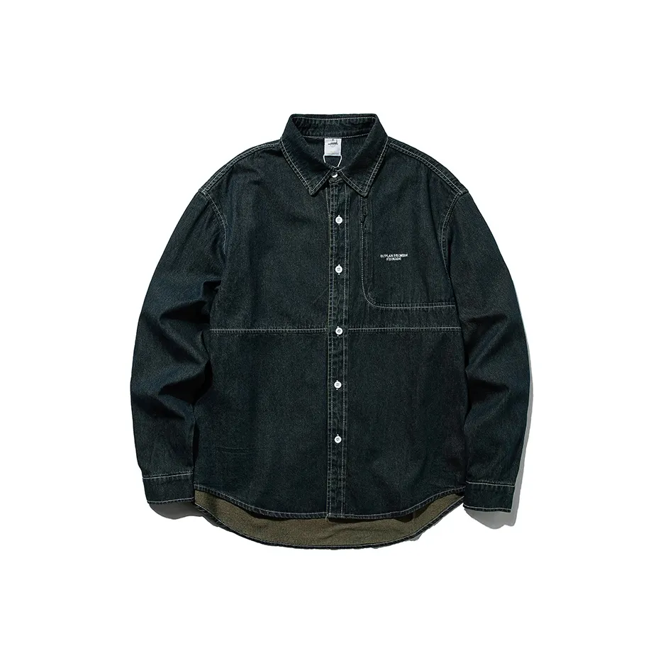 SINKACME Джинсовый синий Мужская рубашка