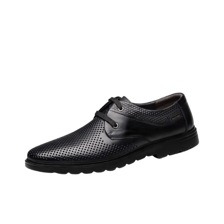 AOKANG Кожа Сандалии Мужские Повседневные Кожа Обувь Мужская Черный Верблюжий Коричневый