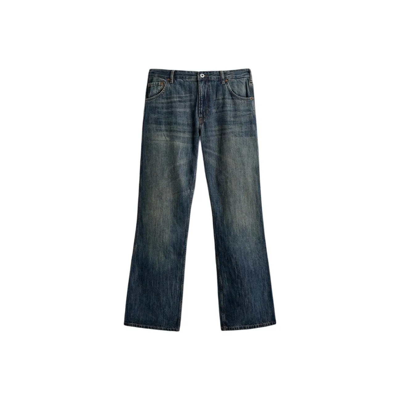 ZARA Blue Green Men's Jeans ZARA Синие Зеленые Мужские Джинсы