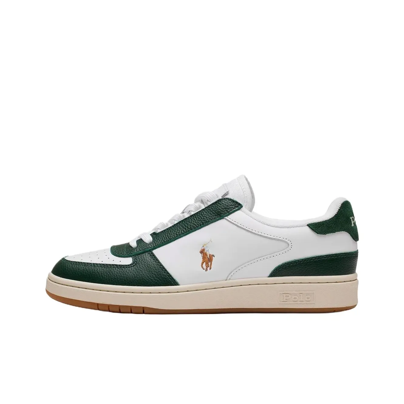 Polo Ralph Lauren Court Low Top Скейтборд Кроссовки Мужские Белые Зеленые