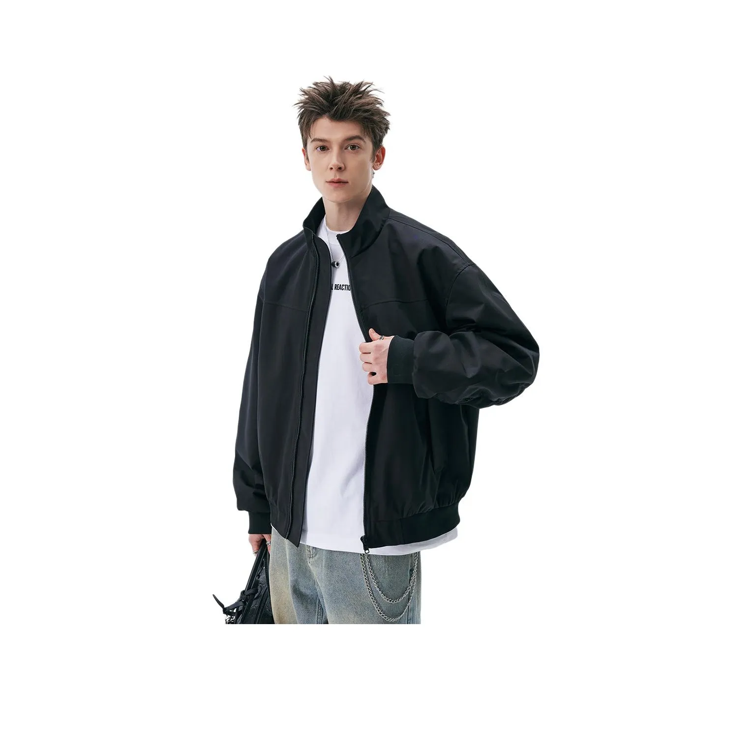 ENPofficial Весна и Осень Куртка Эксклюзивный Дизайн Вдохновленный Твердым Модным Брендом Свободный крой Унисекс