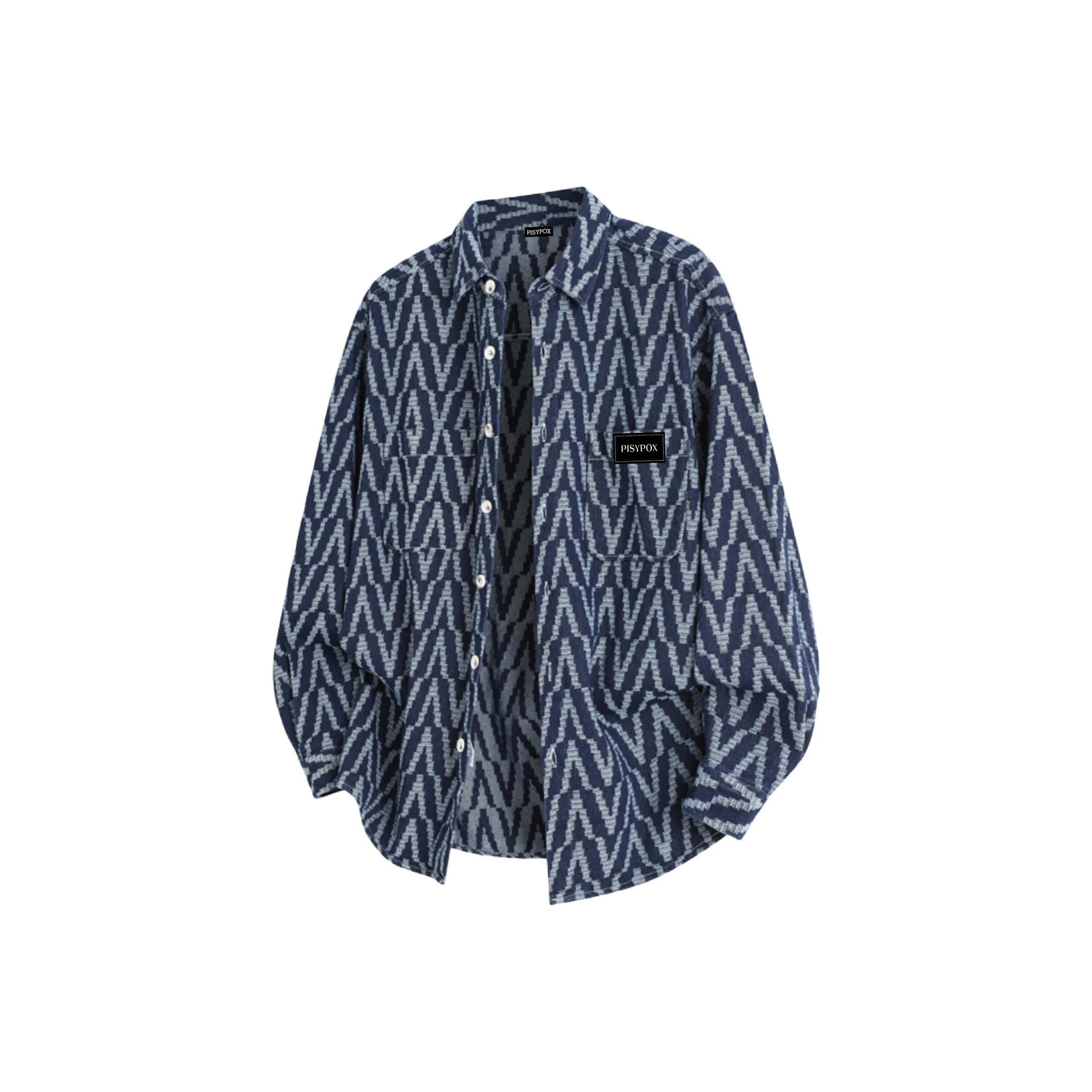 PISYPOX Длинный рукав рубашка унисекс