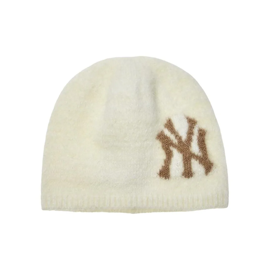 MLB В зависимости от официального сайта Beanies Унисекс Кремовый Черный Угольный Серый