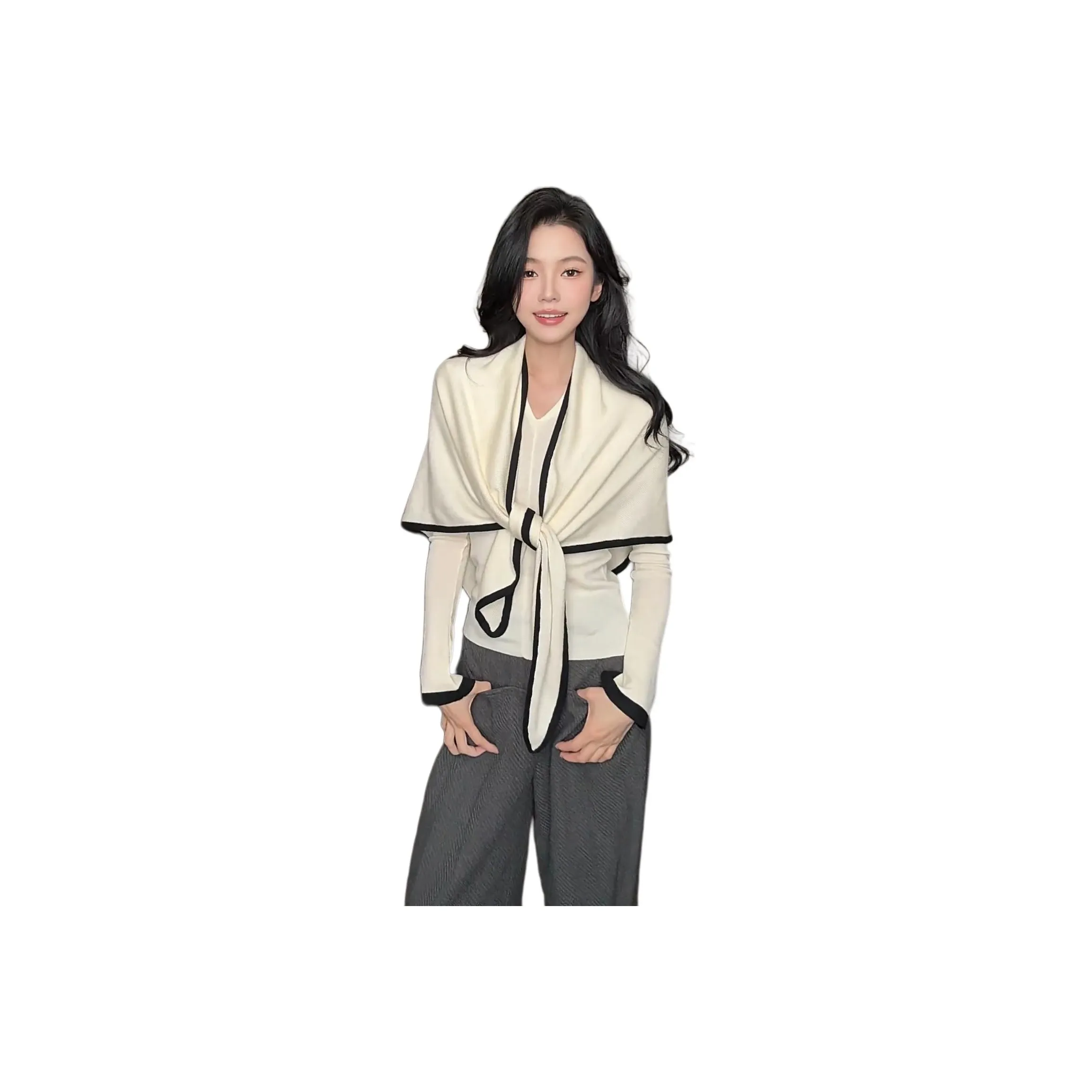 LADYXIEXIE Белый Giveaway Бренд Наклеенный Женский Трикотаж