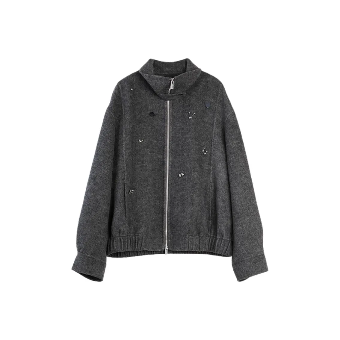 ELLE Средне-серый Женское Пальто