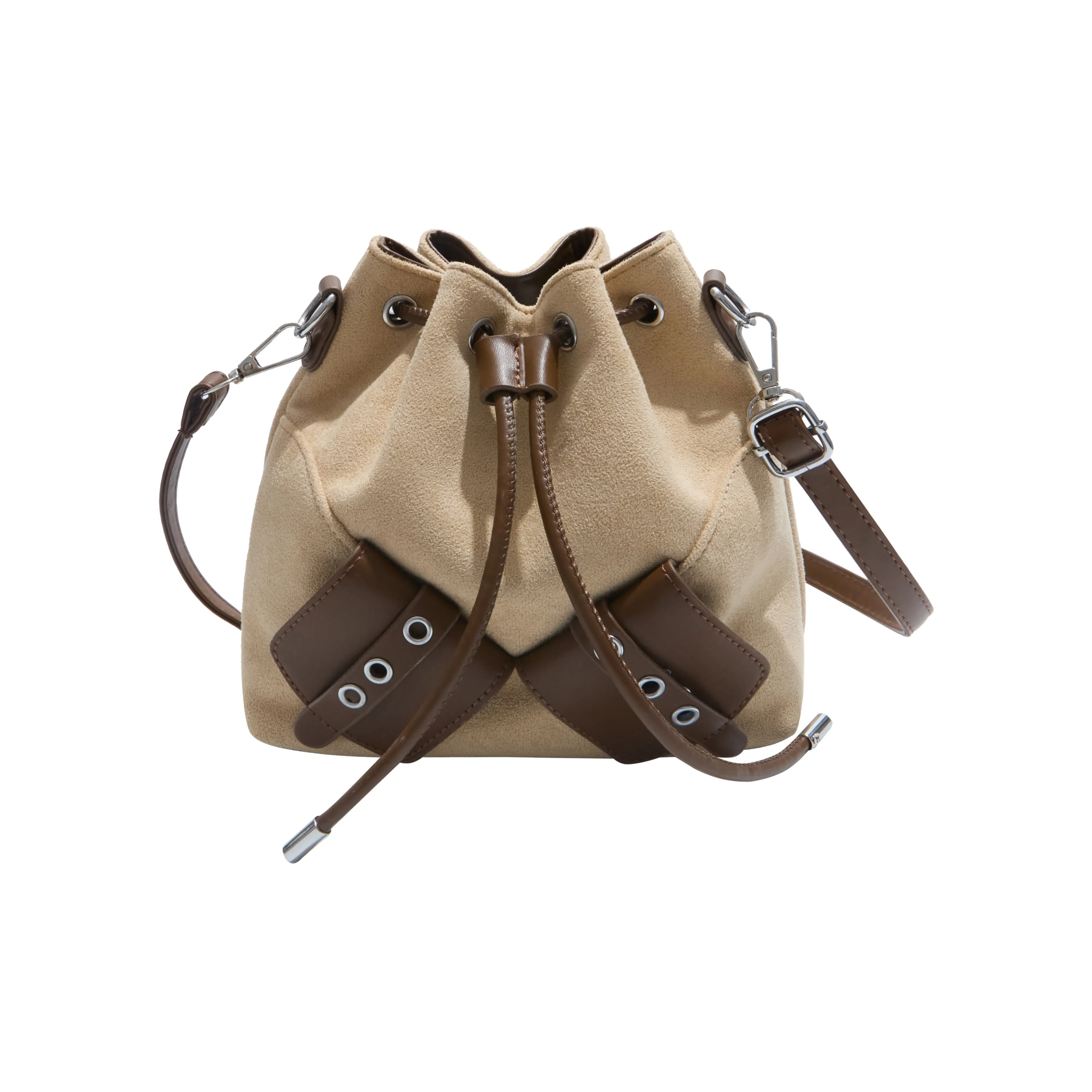 RIVMIND Замша Сумка через плечо Стандартная Женская Белая Черная Кофейная Коричневая