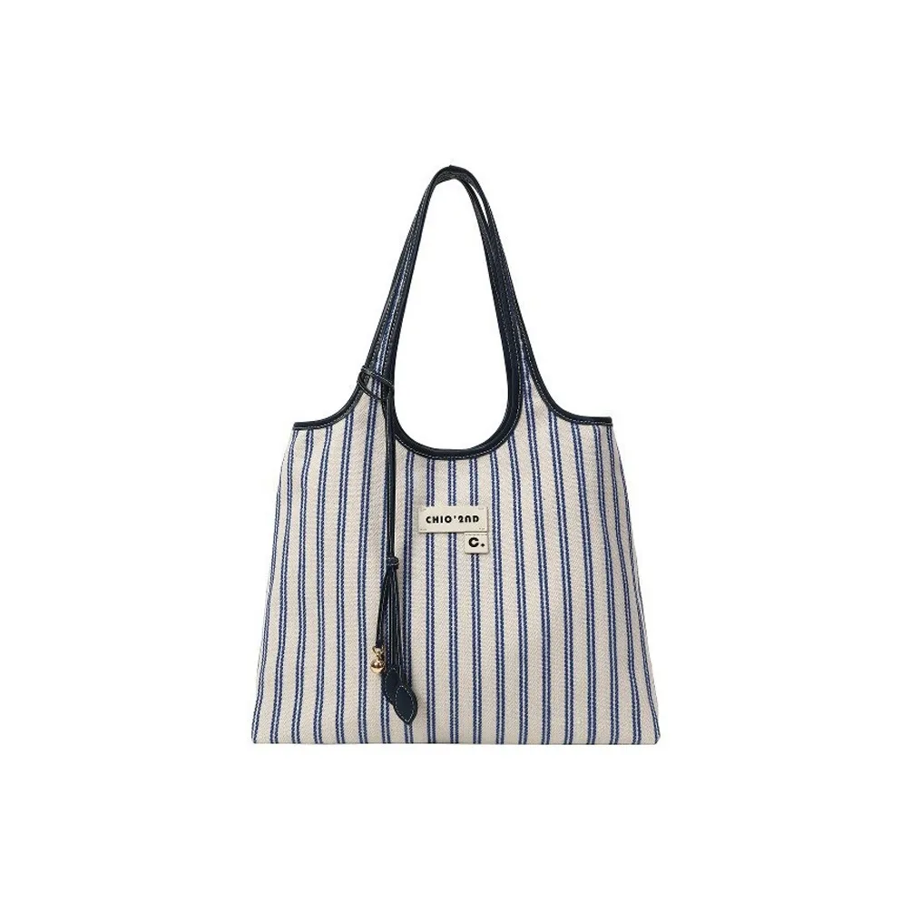 KONADCT Холст Плечевая сумка Унисекс Синие полосы